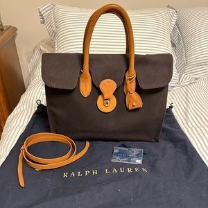Ralph Lauren canvas Ricky bag- Excellent pre-loved condition